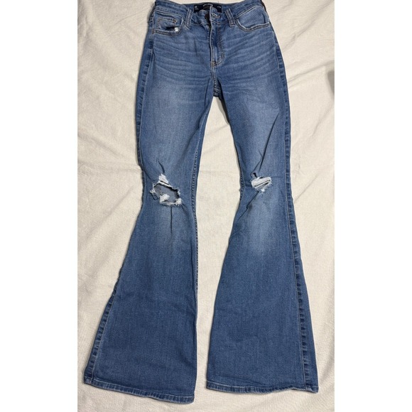 Hollister Denim - hollister jeans women size 0 bootcut high rise